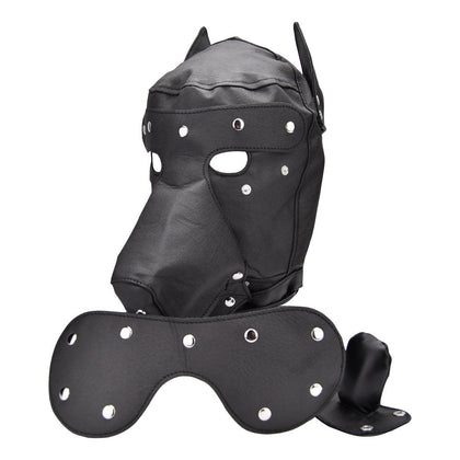 Hi quality Pu, Bound to Please Dog Mask on a white background