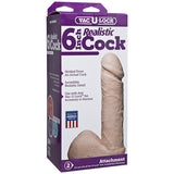 Vac-U-Lock 6 Inch Realistic Dildo Attachment