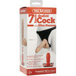 Vac-U-Lock 7 Inch Realistic Cock With Ultra Harness