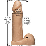 Vac-U-Lock 8 Inch Realistic Cock With Ultra Harness