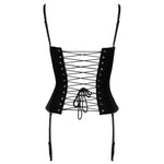 Cottelli Party Corset Black Size: Medium