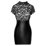 Noir Lace Mini Dress Size: Medium