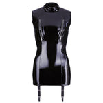 Black Level Vinyl Dress with Suspenders Size: X Large