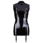 Black Level Vinyl Dress with Suspenders Size: X Large