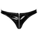 Black Level Vinyl Briefs With Zip Black Size: Large