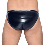 Black Level Vinyl Briefs With Zip Black Size: Large