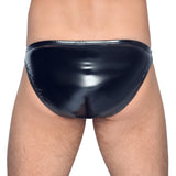 Black Level Vinyl Briefs With Zip Black Size: X Large