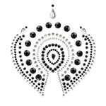 Bijoux Indiscrets Flamboyant Rhinestone Jewellery Black Silver