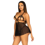 Leg Avenue Open Cup Babydoll And Panty Size: Medium