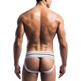 Male Basics Fetish Classic Wide Jock Strap White Size: X Large