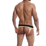 Male Basics Aero Jock Orange Size: Medium