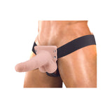 Erection Assistant Hollow Vibrating Strap-On 6 inch Flesh Pink