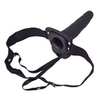 Erection Assistant Hollow Vibrating Strap-On 6 inch Black