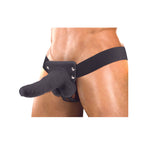 Erection Assistant Hollow Vibrating Strap-On 6 inch Black