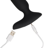 smooth-vibrating-anal-plug-with-remote-control-black
