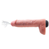 King Cock 11 Inch Squirting Cock With Balls Flesh