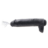 King Cock 11 Inch Squirting Cock With Balls Black