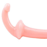 Double Fun Flesh Pink Strapless Strap On Dildo - Scantilyclad.co.uk 