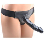Black Hollow Strap On With Harness - Scantilyclad.co.uk 