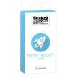 Secura Kondome Pocket Rocket 49MM x12 Condoms - Scantilyclad.co.uk 