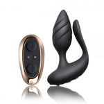 Rocks Off Cocktail Remote Control Couple's Vibe Black
