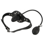 Black Leather Inflatable Gag - Scantilyclad.co.uk 