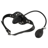 Black Leather Inflatable Gag - Scantilyclad.co.uk 