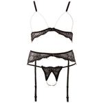 Abierta Fina Pearl Bra Suspender And String Size: Large