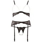 Abierta Fina Pearl Bra Suspender And String Size: Large