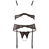 Abierta Fina Pearl Bra Suspender And String Size: X Large