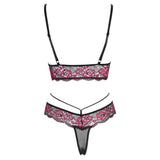 Cottelli Matching Lace Bra And String Size: Large