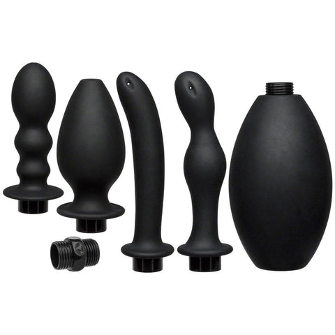 Kink Flow Full Flush Silicone Anal Douche And Accessories - Scantilyclad.co.uk 
