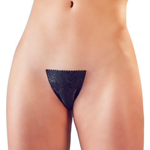 Black Adhesive Invisible G-String - Scantilyclad.co.uk 