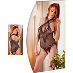 Lace Body Suit With Open Crotch