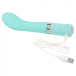 Pillow Talk Sassy G-Spot Rechargeable Vibrator Teal - Scantilyclad.co.uk 