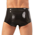 Latex Boxers With Penis Sleeve Black Size: L-XL