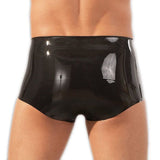 Latex Boxers With Penis Sleeve Black Size: S-M