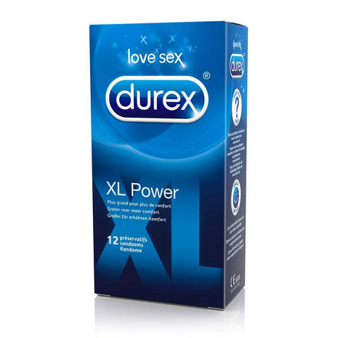 Durex XL Power Condoms 12 Pack - Scantilyclad.co.uk 