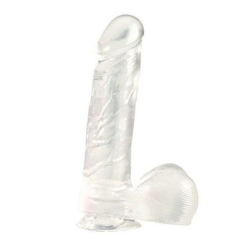 Dong With Suction Cup Clear 6 Inches - Scantilyclad.co.uk 