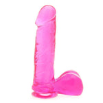 Dong With Suction Cup Pink 6 Inches - Scantilyclad.co.uk 