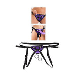 Purple And Black Universal Harness - Scantilyclad.co.uk 