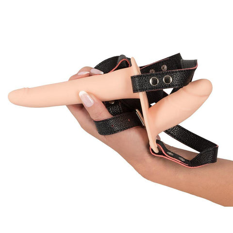 Soft Touch Silicone Rechargeable Vibrating Double Strap On - Scantilyclad.co.uk 