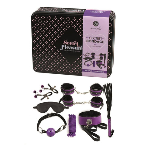 Secret Bondage Kit Black And Purple Collection - Scantilyclad.co.uk 