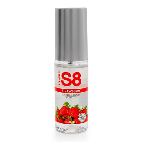 S8 Strawberry Flavored Lube 50ml - Scantilyclad.co.uk 