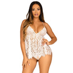 Leg Avenue Lace Babydoll And G String Panty Size: Medium