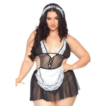 Leg Avenue Roleplay Fantasy French Maid Plus Size UK 18 to 22 - Scantilyclad.co.uk 