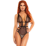 Leg Avenue Fishnet Strappy G-string Teddy Size: Small - Scantilyclad.co.uk 
