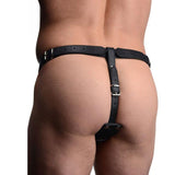 Strict Male Cock Ring Harness with Silicone Anal Plug - Scantilyclad.co.uk 