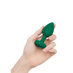 b-Vibe Remote Control Vibrating Jewel Butt Plug Emerald