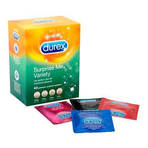 Durex Surprise Me Variety Pack Of 40 Condoms - Scantilyclad.co.uk 